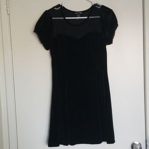 Velvet black dress